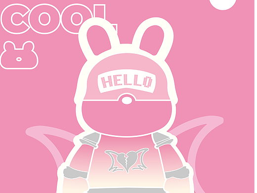 卡通IP形 | 头盔兔 RABBI