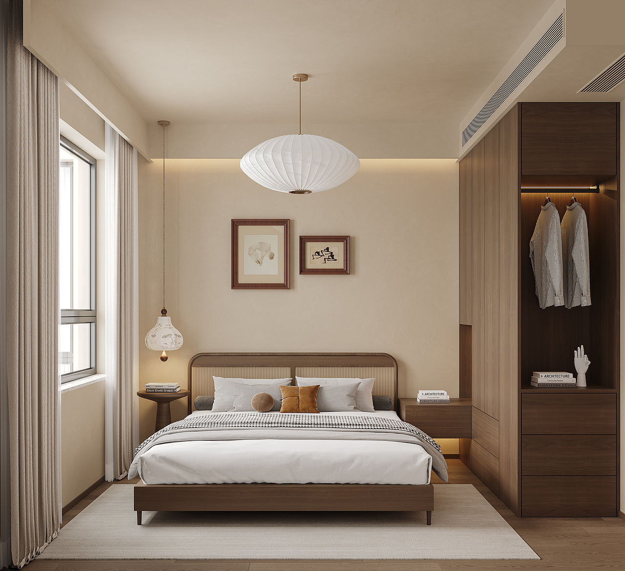 新中式-白龙马效果图