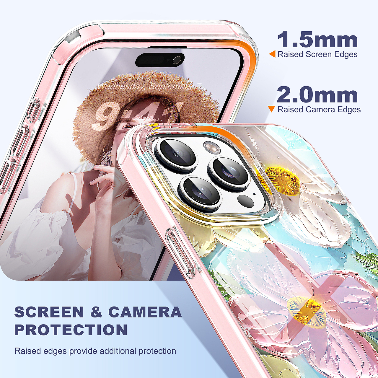 亚马逊 花瓣图案手机壳 主附图超级A+