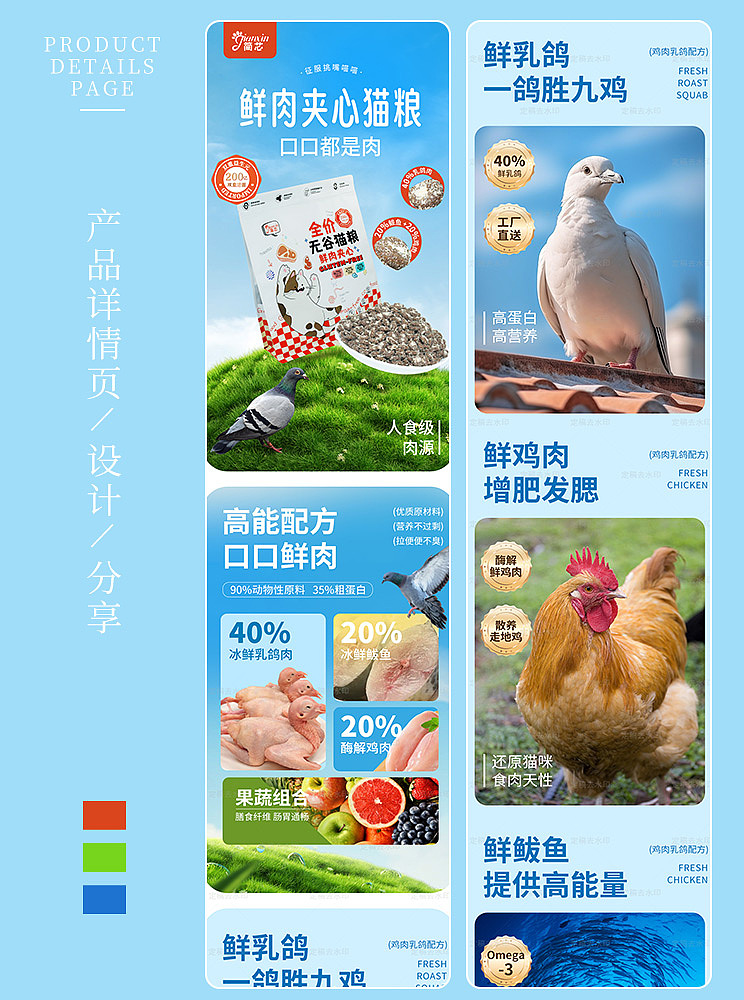 猫粮详情页设计分享（图ZMzcxNDk2MDI0） - 电商 - 站酷设计师小丑鱼贝原创素材 - 站酷ZCOOL