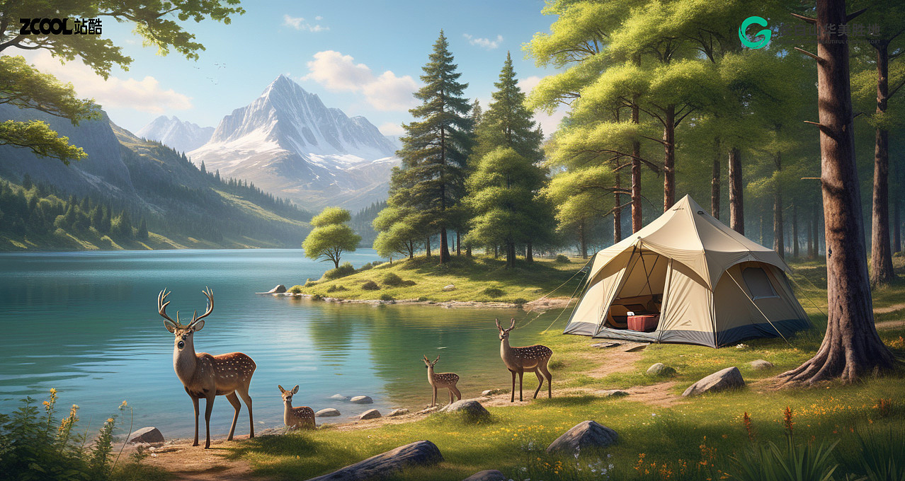 长白山美景动物之四季交替（图ZMzcxNDk5MzU2） - 海报 - 站酷设计师吾以形骸为贽礼原创素材 - 站酷ZCOOL