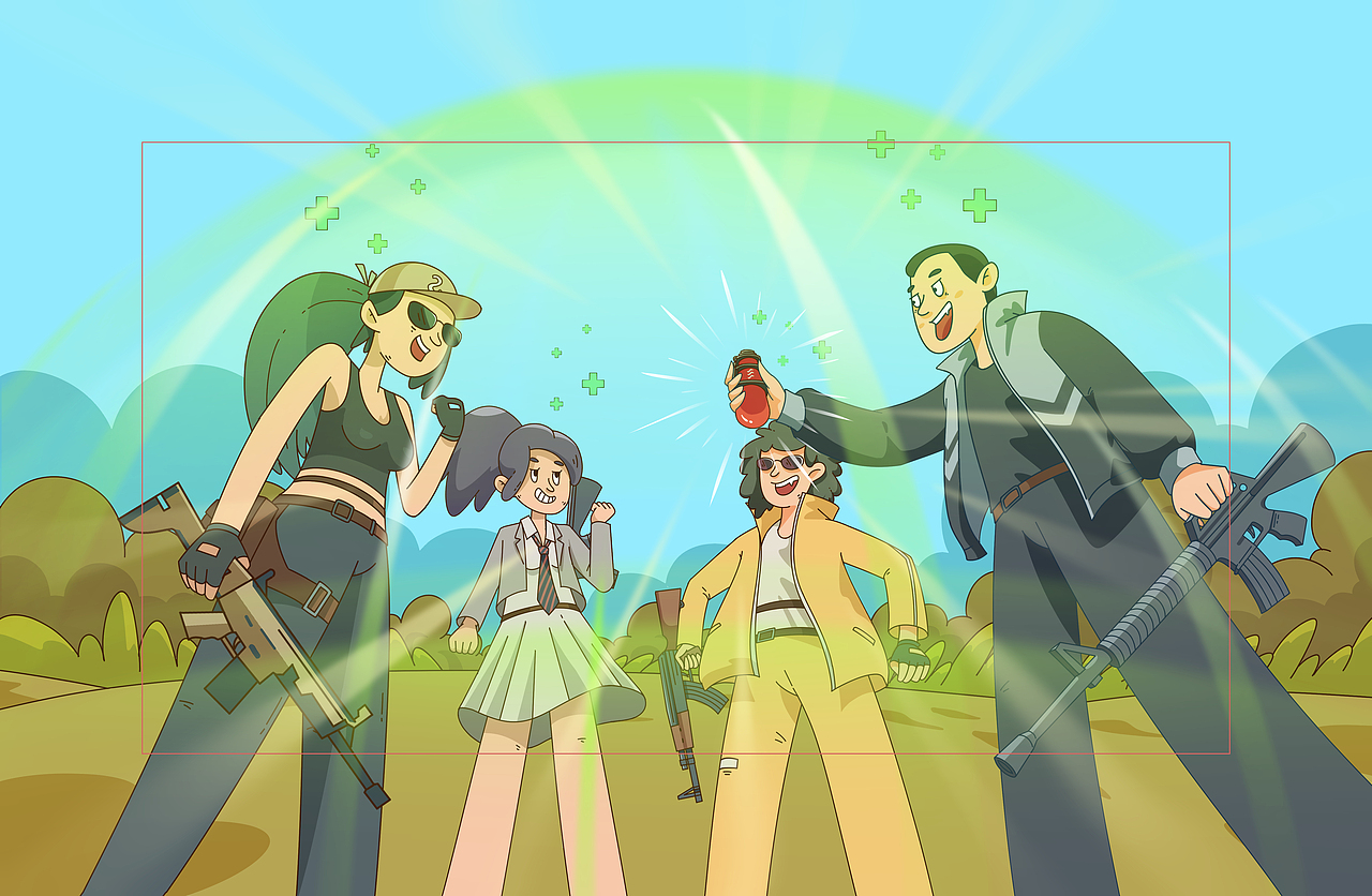 PUBGM趣味视频分镜插画合集