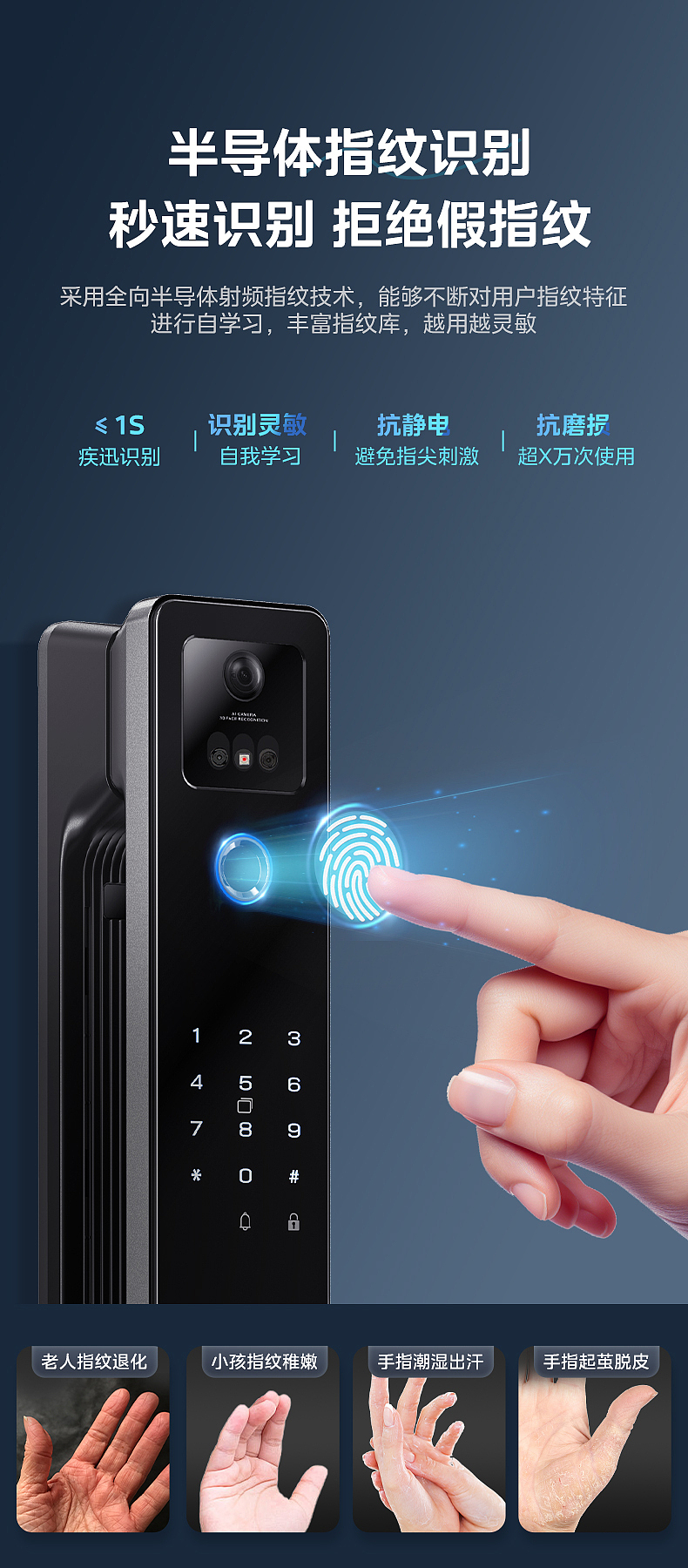 智能门锁电商详情页（图ZMzcxNTA3MzAw） - 电商 - 站酷设计师半月DesignStudio原创素材 - 站酷ZCOOL