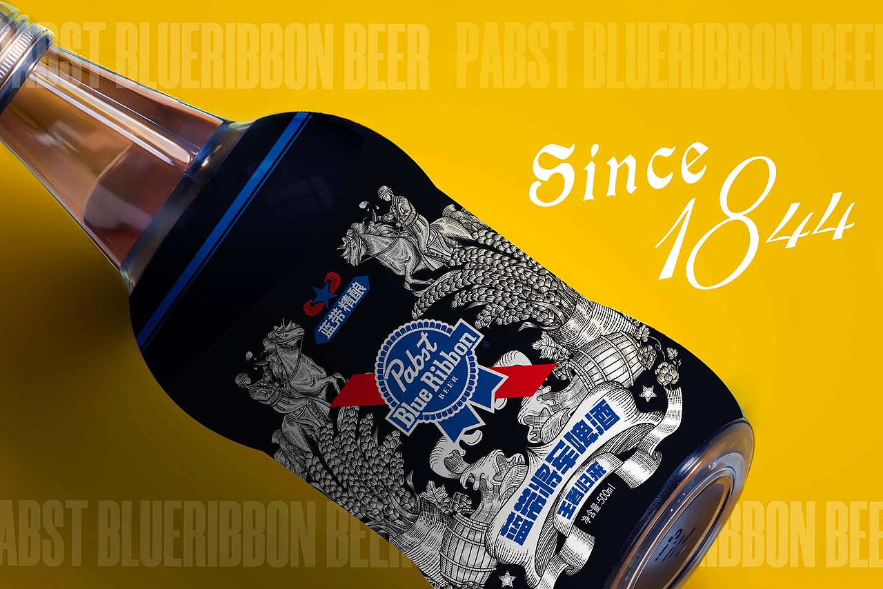 蓝带将军啤酒丨野性微醺 包装设计