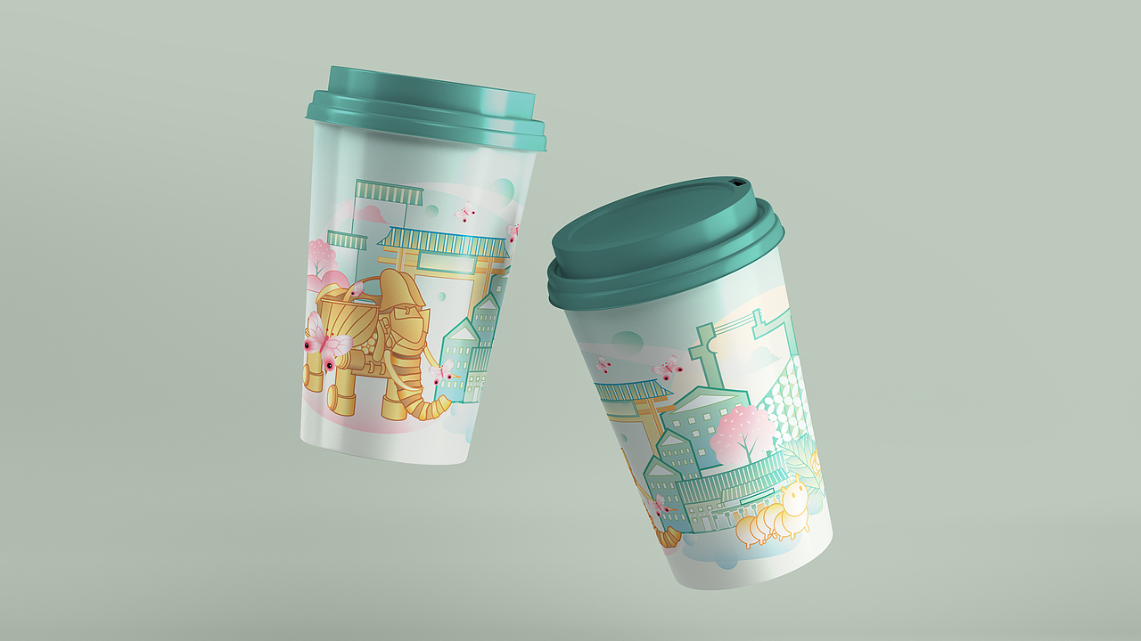 海宁市云龙村“桑蚕云龙”系列插画&文创