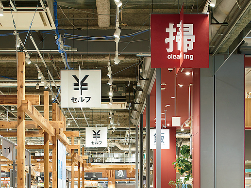 日本大版MUJI AEON 菜场导视系统
