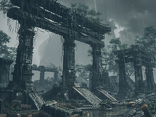 遺忘的世界之上古遺跡（個(gè)人主頁(yè)-ZNjg4ODM1NzI=） - AI作品 - 站酷設(shè)計(jì)師徐小吏原創(chuàng)素材 - 站酷ZCOOL