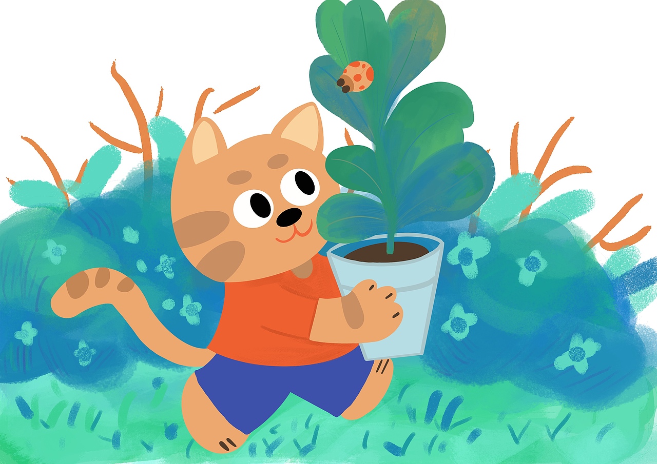 猫猫狗狗（图ZMzcxNTI4NzQ4） - 商业插画 - 站酷设计师zpping123原创素材 - 站酷ZCOOL