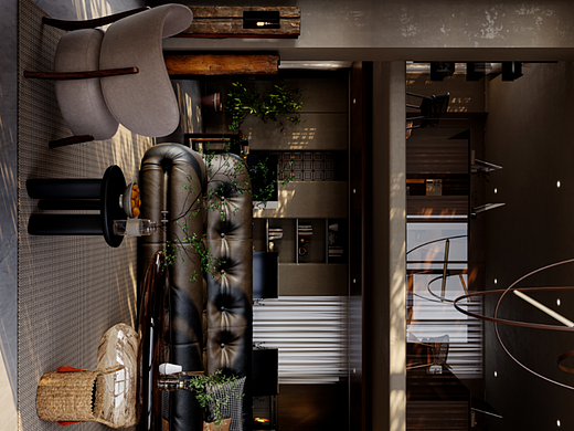 诧寂风办公室休息区（个人主页-ZNjg4ODQ0NDA=） - 家装设计 - 站酷设计师赵博原创素材 - 站酷ZCOOL