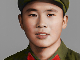 軍人照片修復(fù)上色