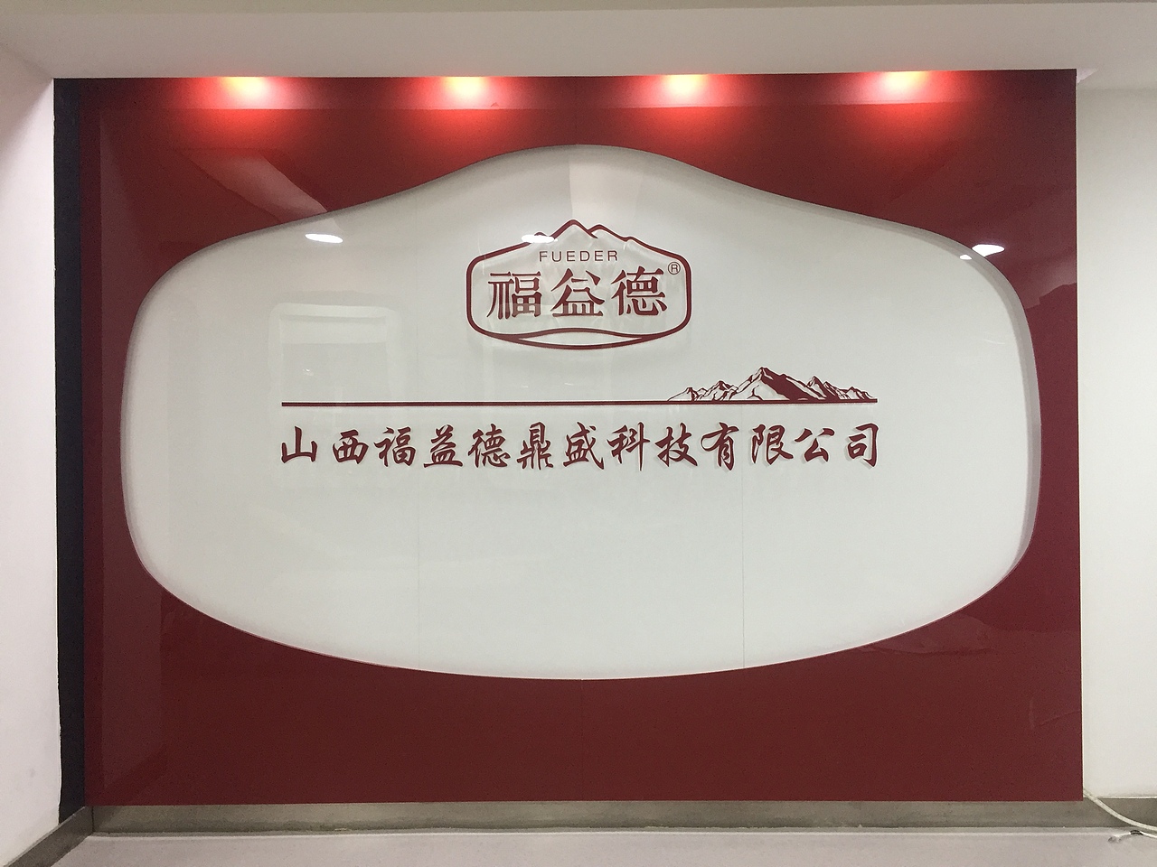 公司形象墙落地效果