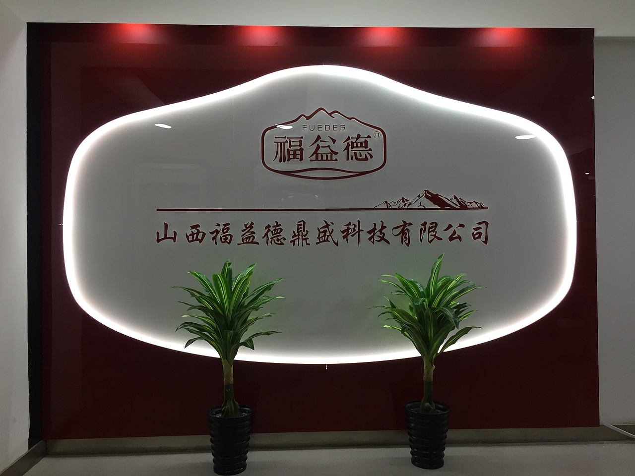 形象墙发光效果