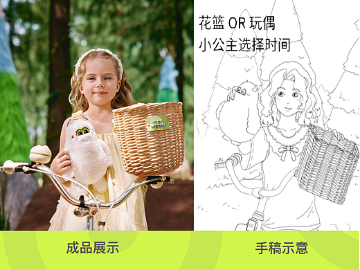 布局电商的品牌看过来！线稿设计真的极大程度呈现画面