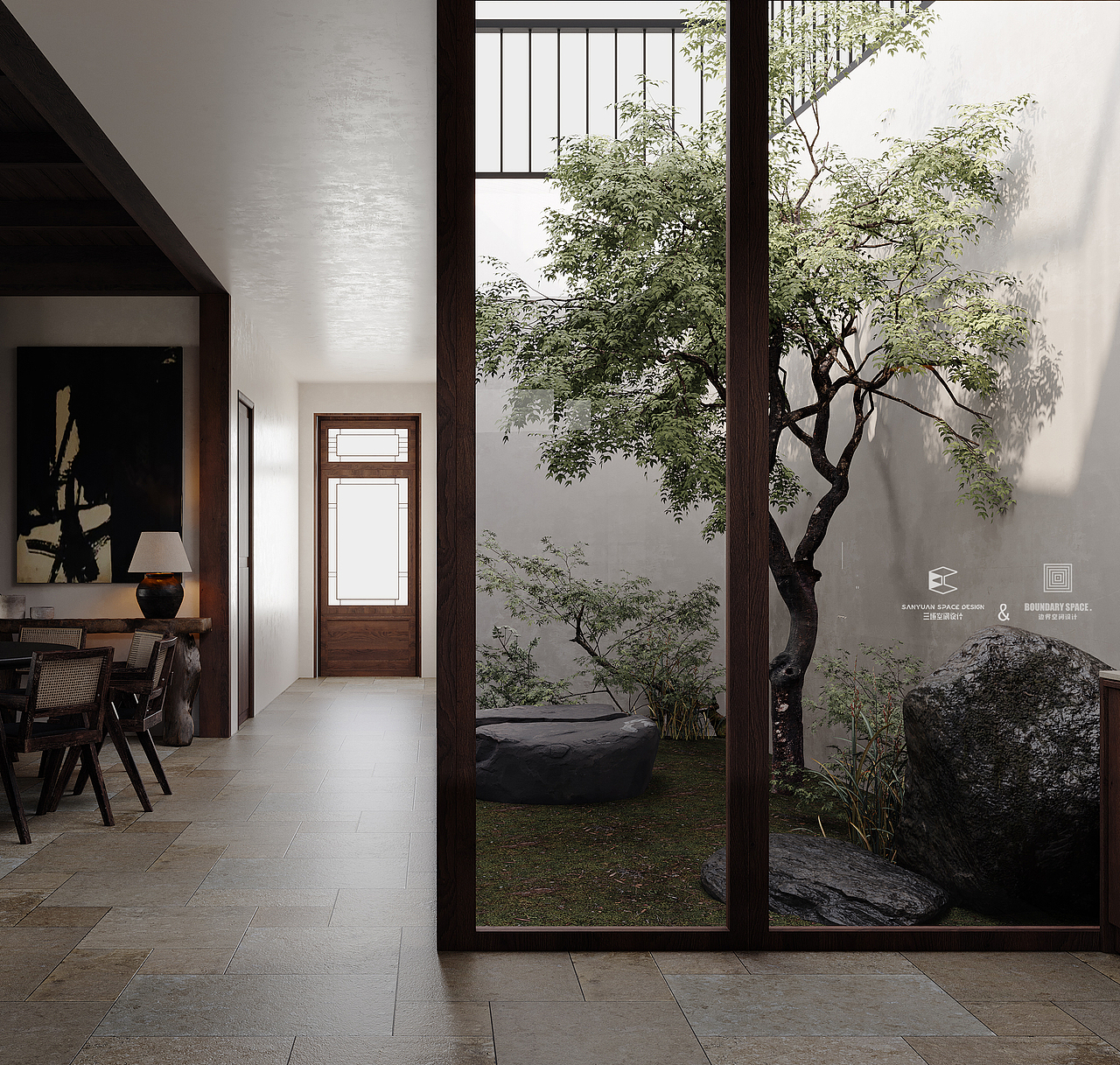 家庭民宿|三垣&边界空间共创（图ZMzcxNTgzNTc2） - 酒店餐饮设计 - 站酷设计师Designer军原创素材 - 站酷ZCOOL