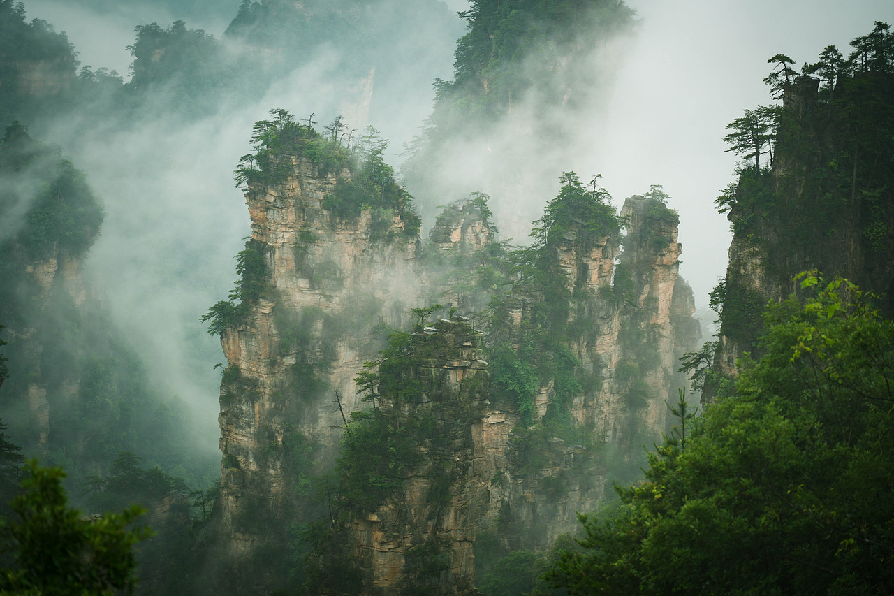 张家界（图ZMzcxNTkwODUy） - 风光摄影 - 站酷设计师懂你最重要啦原创素材 - 站酷ZCOOL