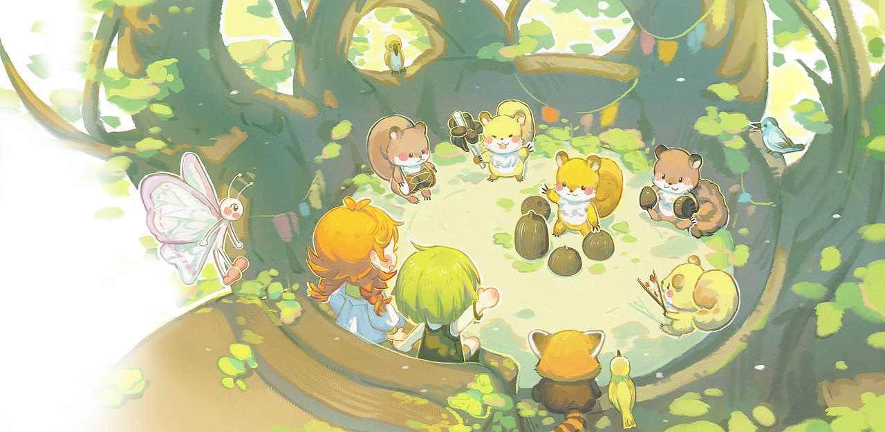 原创绘本—《森林交响乐》（图ZMzcxNTk0Mzky） - 绘本 - 站酷设计师sun葵小太阳原创素材 - 站酷ZCOOL