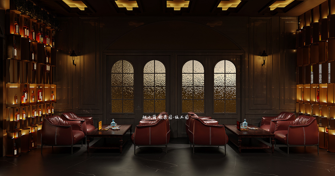 威士忌酒吧|深邃色调下的沉稳与包容