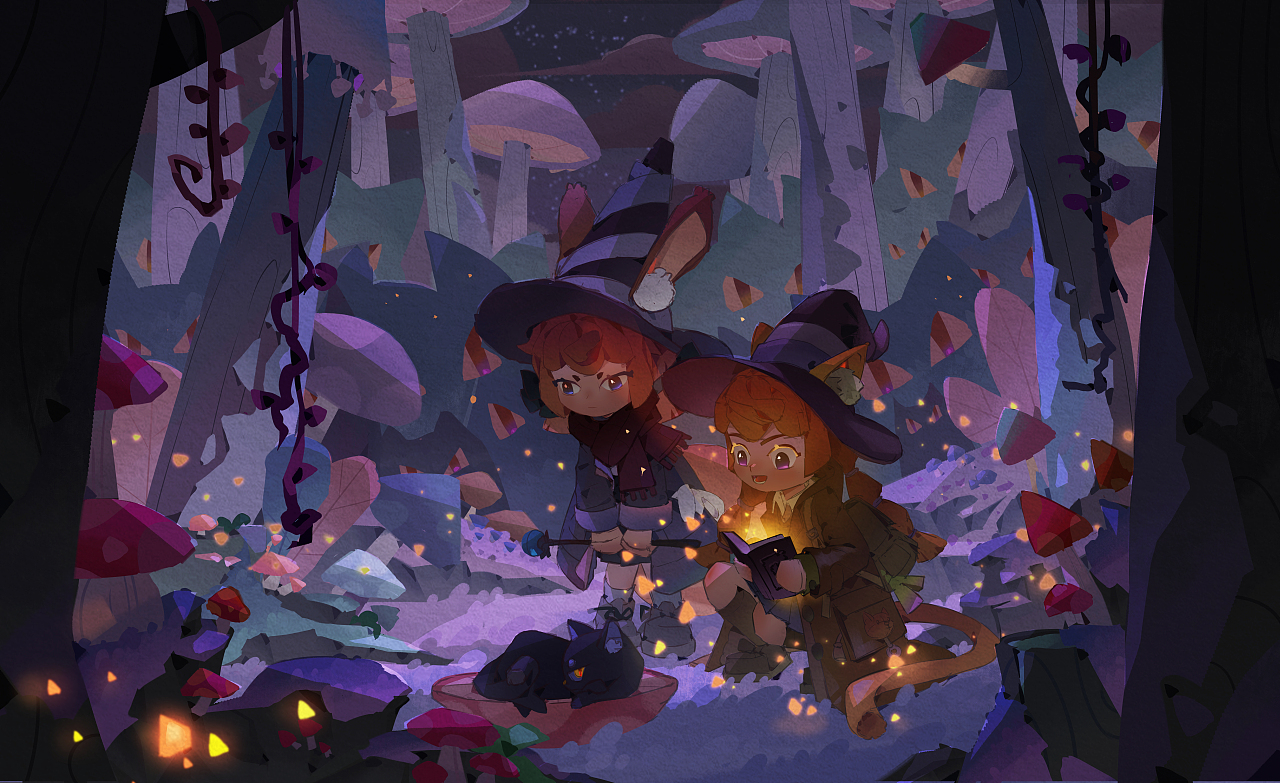 奇幻蘑菇林（圖ZMzcxNjAzODUy） - 兒童插畫(huà) - 站酷設(shè)計(jì)師凪ZHI原創(chuàng)素材 - 站酷ZCOOL