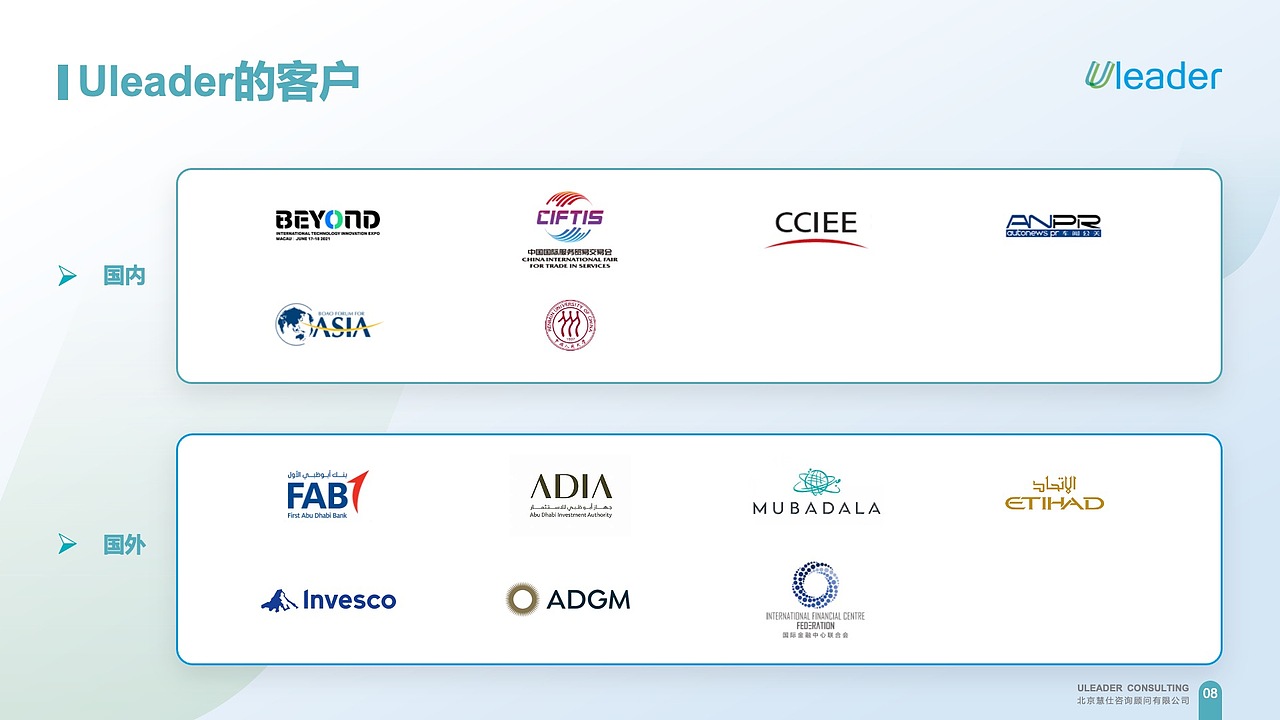 ULEADER北京慧仕咨询顾问有限公司ppt介绍（图ZMzcxNjE2Mjky） - PPT/Keynote - 站酷设计师后浪设计原创素材 - 站酷ZCOOL