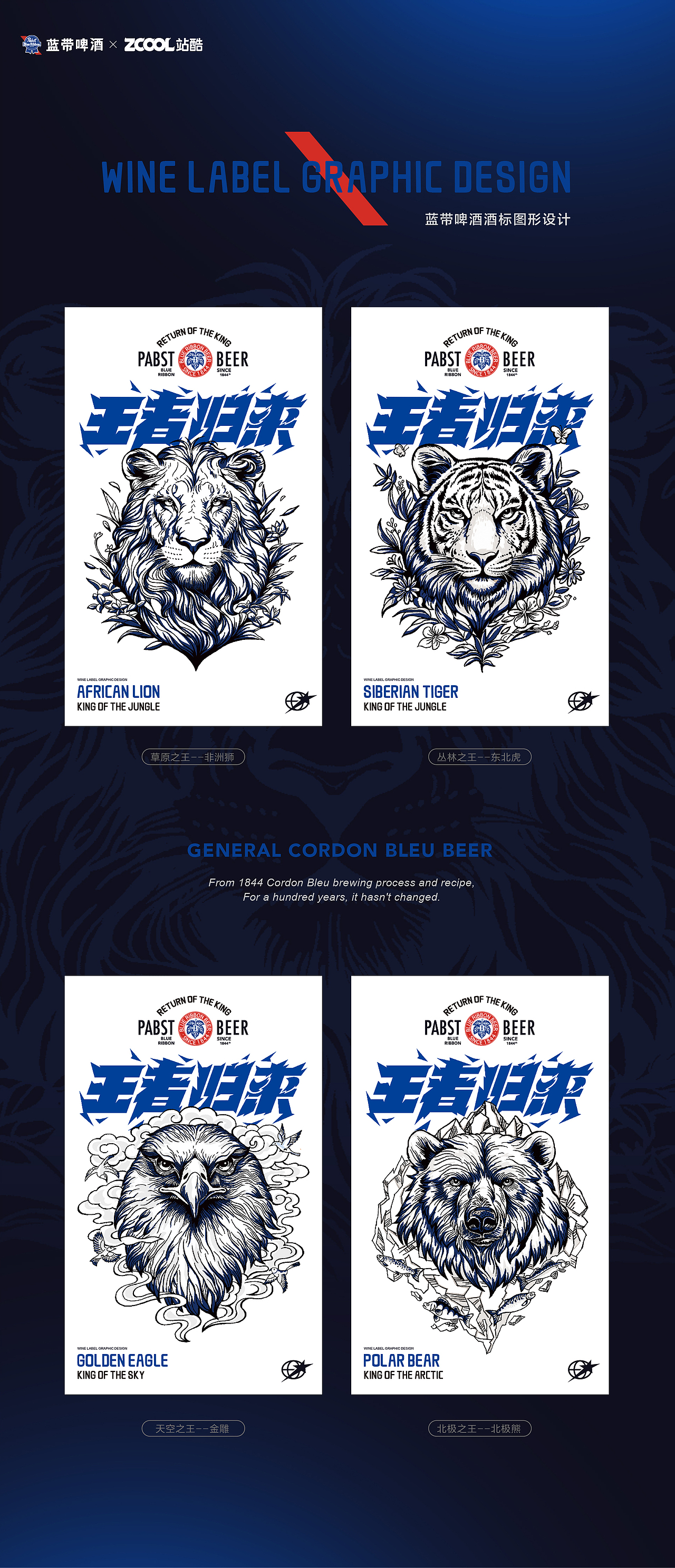 王者归来-蓝带啤酒包装设计