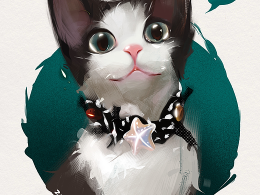 德文卷毛猫-插画（个人主页-ZNjg4OTM1Njg=） - 绘画 - 站酷设计师Niko的小画站原创素材 - 站酷ZCOOL