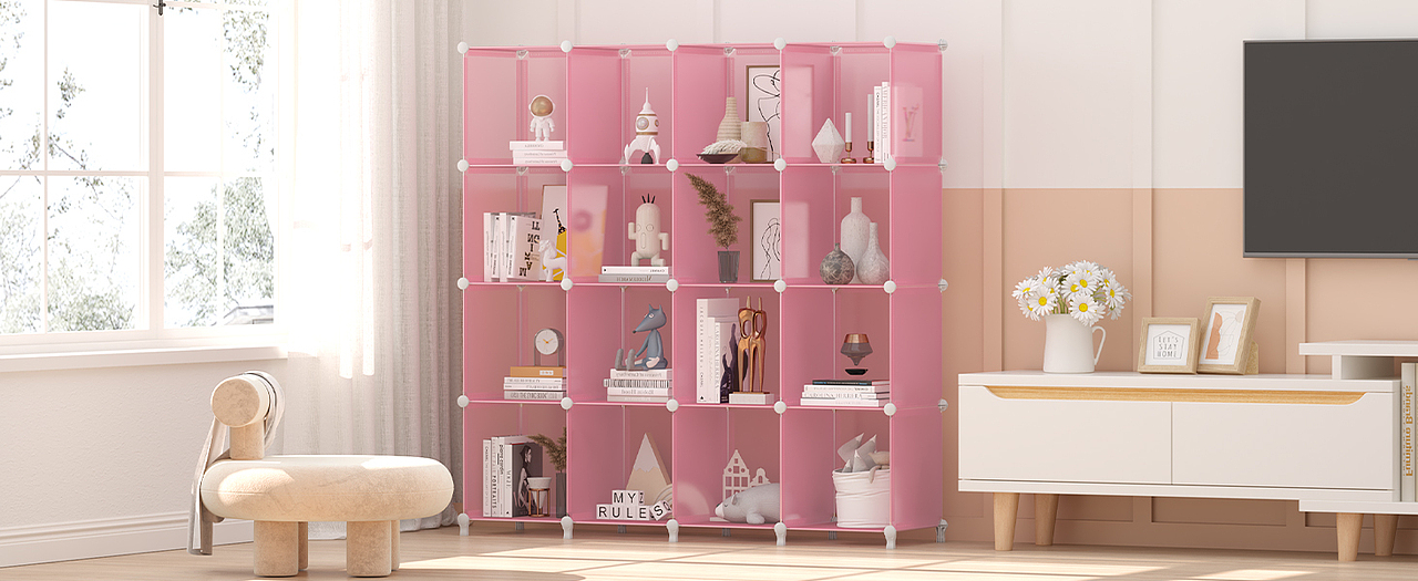 亚马逊/渲染视频/室内收纳置物架