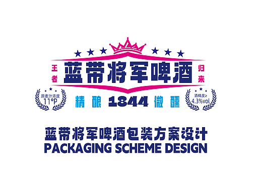 蓝带将军啤酒包装方案设计-野性脉动:自然之酿