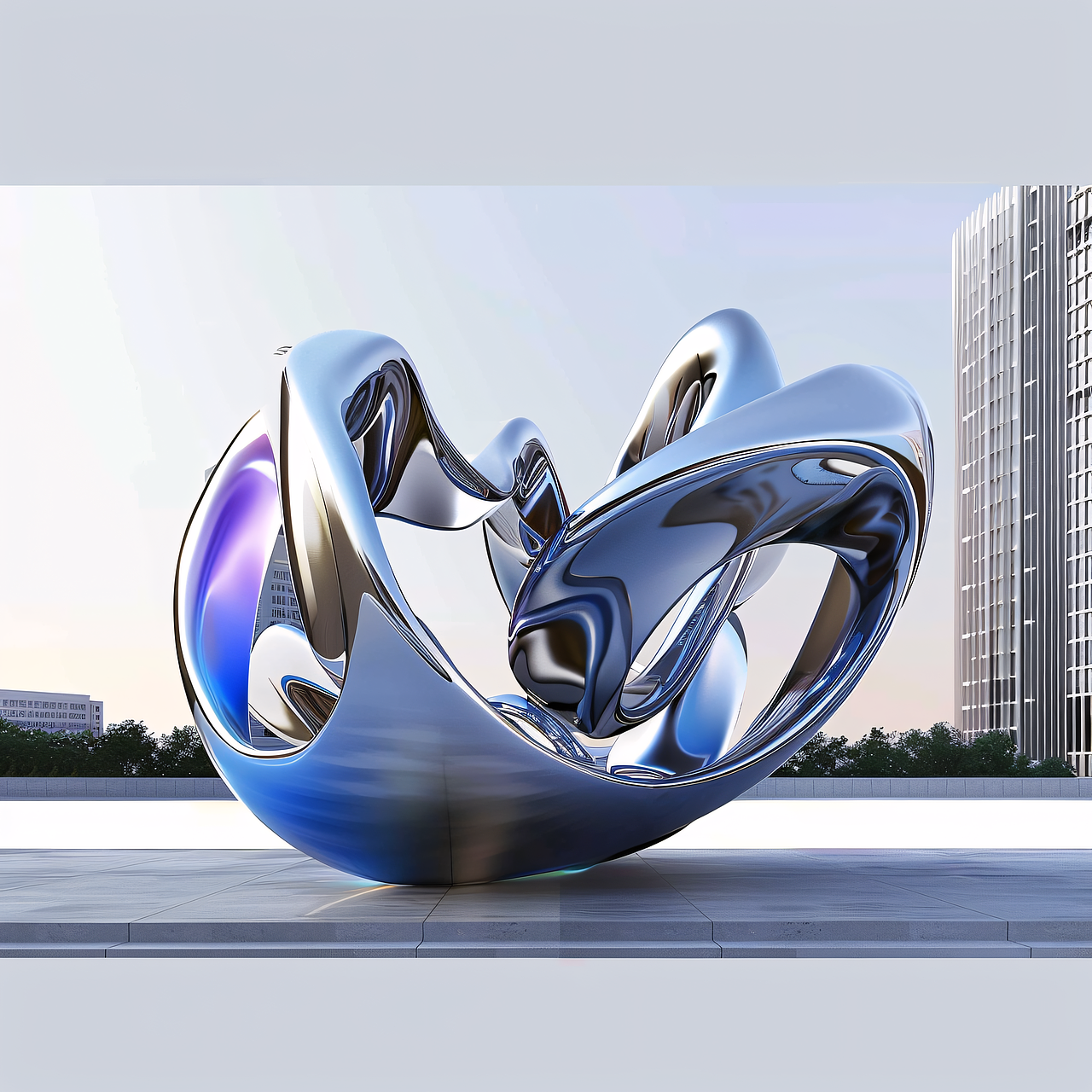 景观雕塑设计效果图