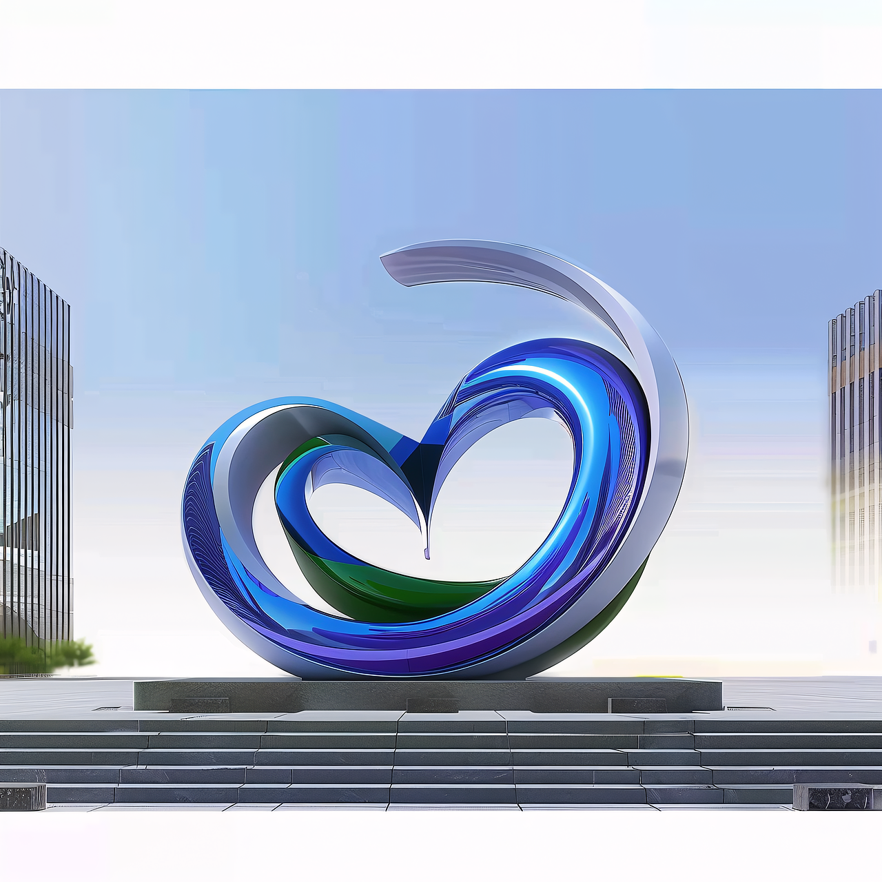 景观雕塑设计效果图