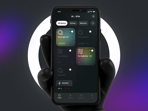 CECOCECO X Yaha | LED灯光控制 APP UI 设计