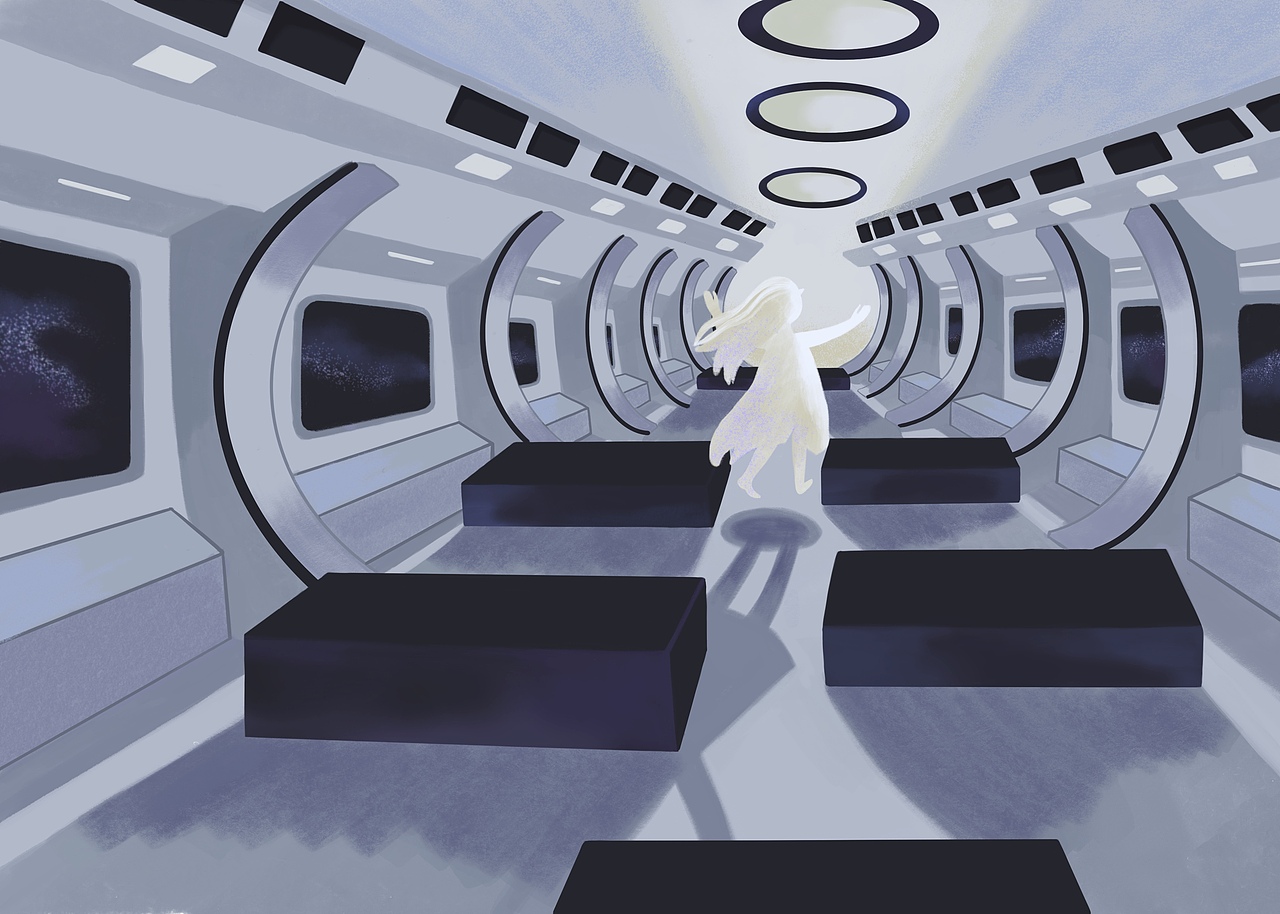 白色与深色宇宙系列作品