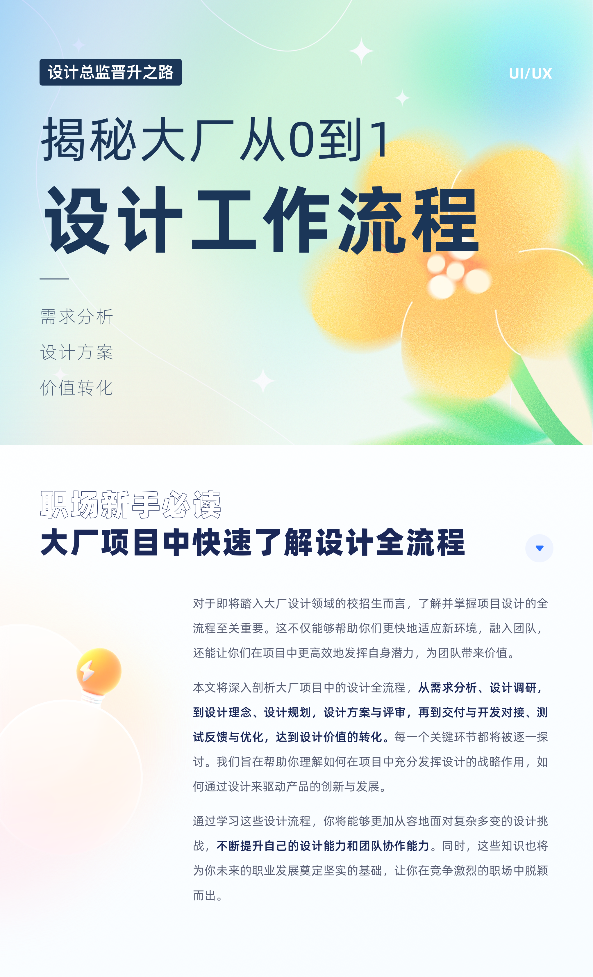 职场新人必读：大厂项目设计全流程深度解析（图ZMTQ4MjYyNzY=） - 观点 - 站酷设计师比巴卜巴卜原创素材 - 站酷ZCOOL