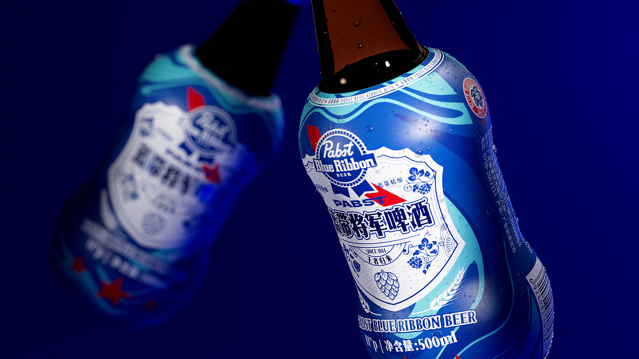 蓝带将军啤酒-【野性微醺】（图ZMzcxNjgyNzgw） - 包装 - 站酷设计师山姆不在纽约原创素材 - 站酷ZCOOL