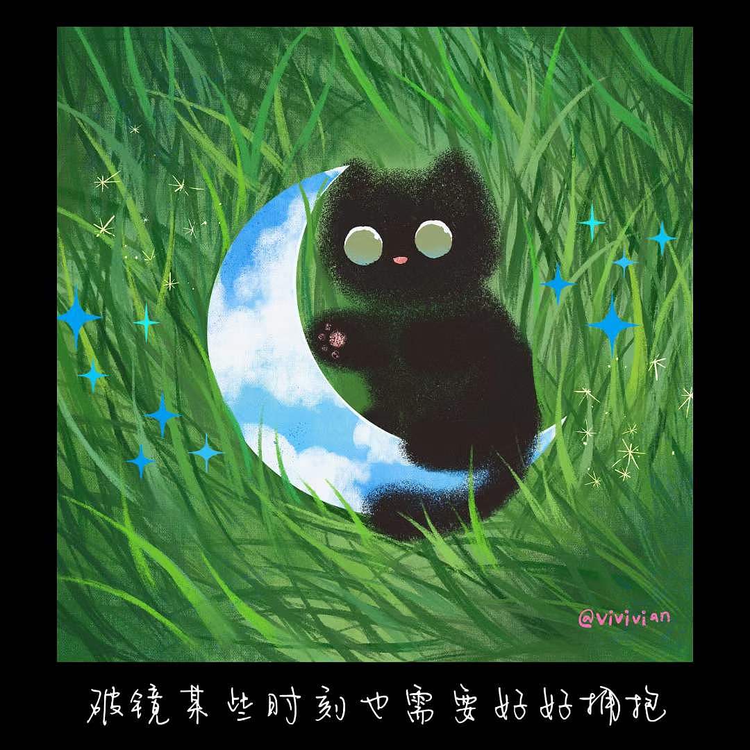 100只小黑猫计划|夏天到了呀（图ZMzcxNjgzNTg0） - 创作习作 - 站酷设计师安生生生啊原创素材 - 站酷ZCOOL