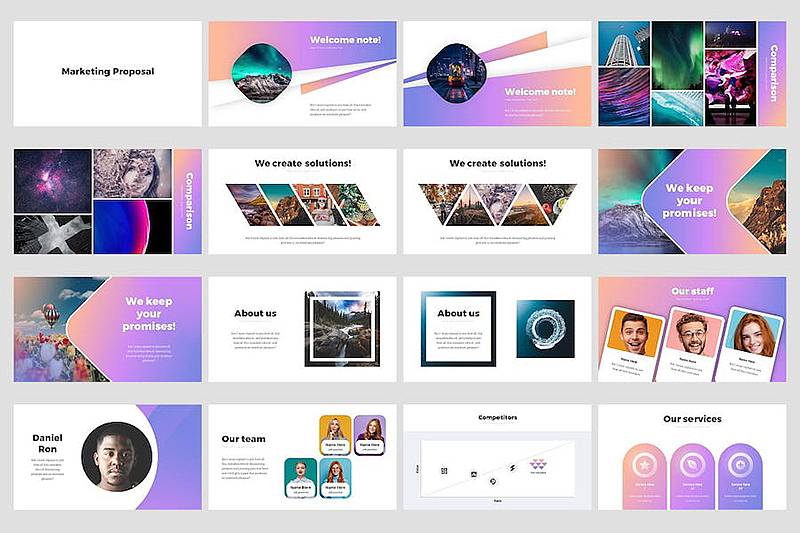欧美风企业营销商业计划业务合作商务通用国外PPT模板