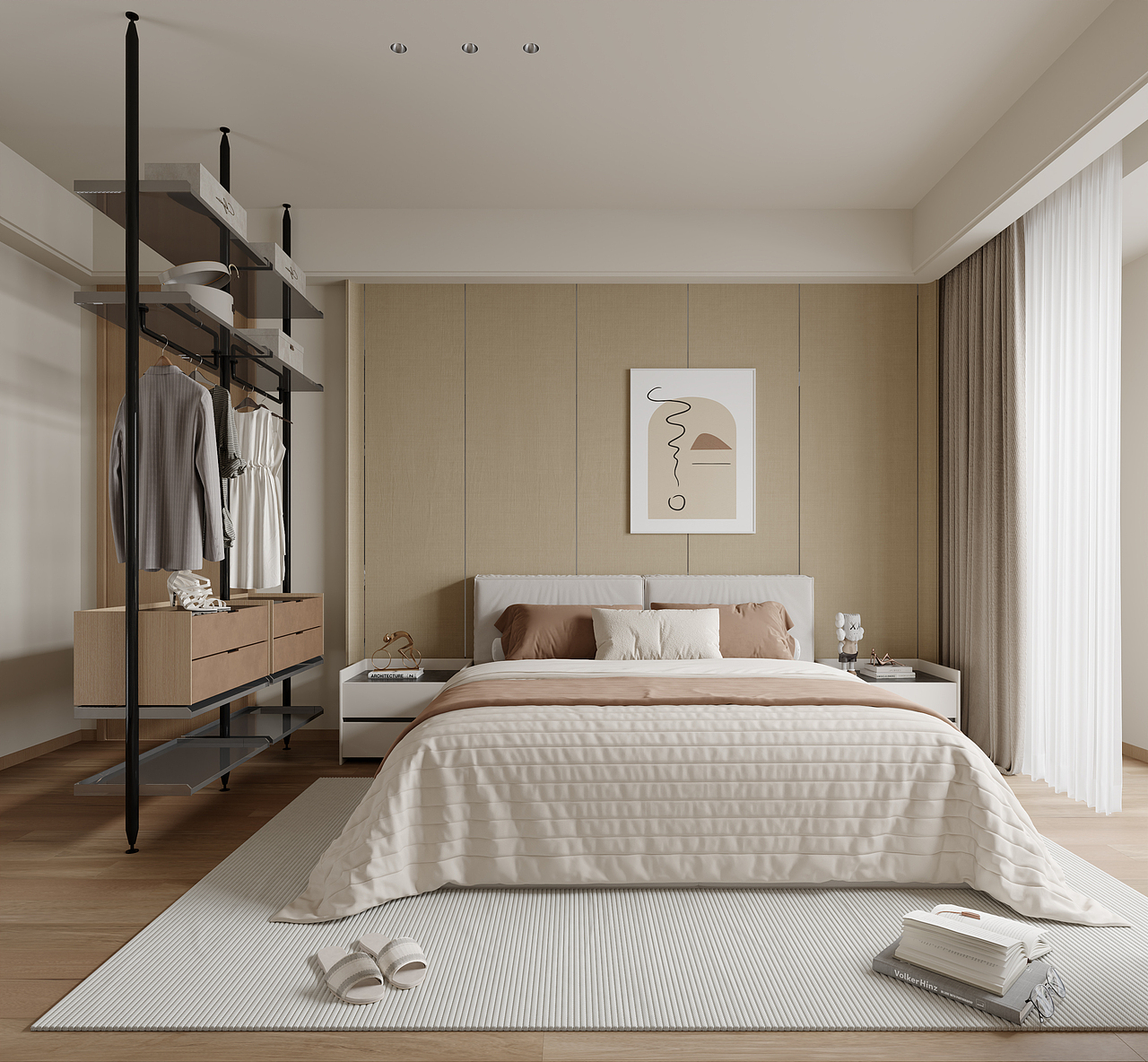 现代原木-白龙马效果图