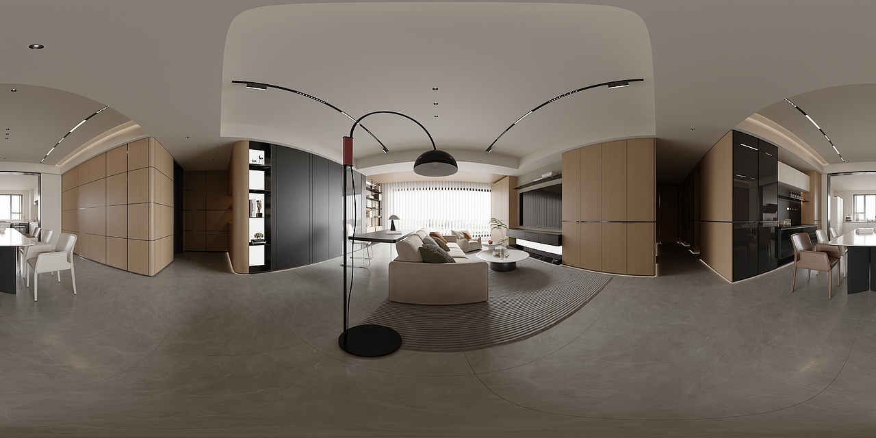 现代原木-白龙马效果图