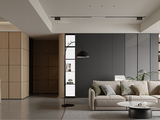 现代原木-白龙马效果图