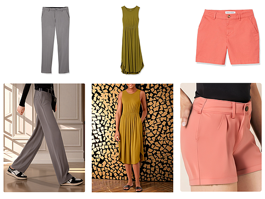 AI技术换装应用