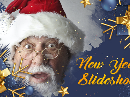 AE模板墨水效果冬季雪圣诞节场景动画标题展示片头