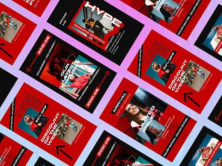 AE模板|豎屏漸變背景時(shí)尚動(dòng)感潮流美模特?cái)z影展覽