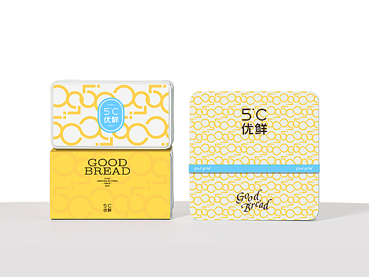 5℃优鲜烘焙品牌logo设计 vi设计 包装设计