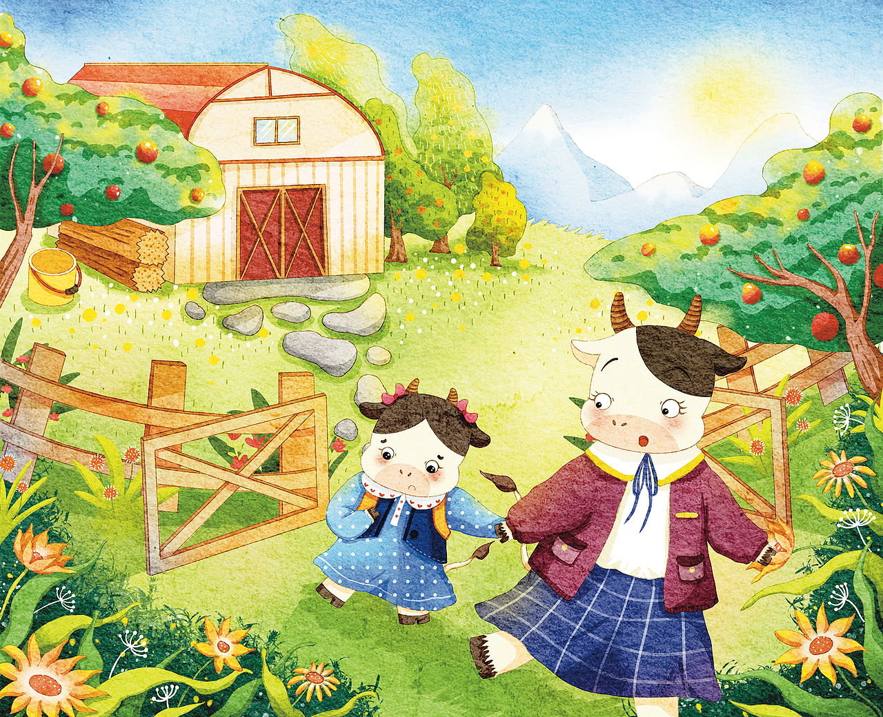 儿童图书插图内页（图ZMzcxNzE1MzEy） - 儿童插画 - 站酷设计师鹿秋原创素材 - 站酷ZCOOL