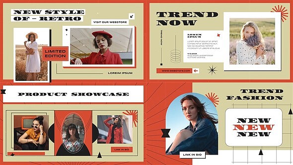 AE模板|时尚模特宣传影棚摄影创意工作室团队宣传广告