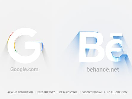 AE模板|3D简洁科技动态动画LOGO标识标志片头