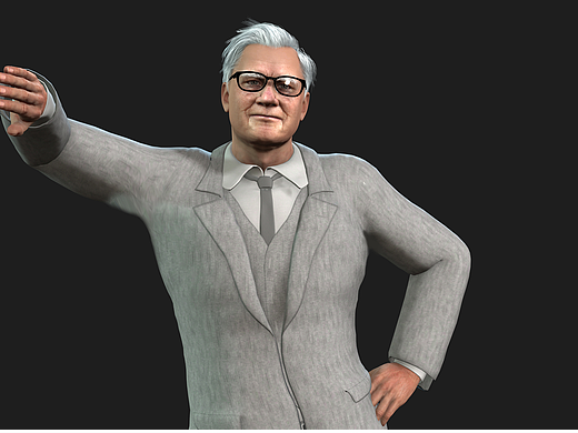 虛擬數(shù)字人-巴菲特（個(gè)人主頁-ZNjg5MDMyODA=） - 人物/生物 - 站酷設(shè)計(jì)師旋律糾纏原創(chuàng)素材 - 站酷ZCOOL