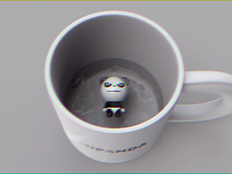 HIPANDA-日本限定马克杯 三维动画