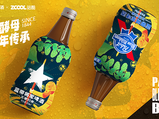 蓝带将军啤酒包装设计-王者归来