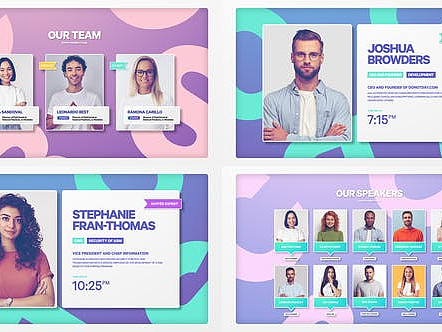 AE模板|竖屏方形帖子公司企业团队商业展示片头