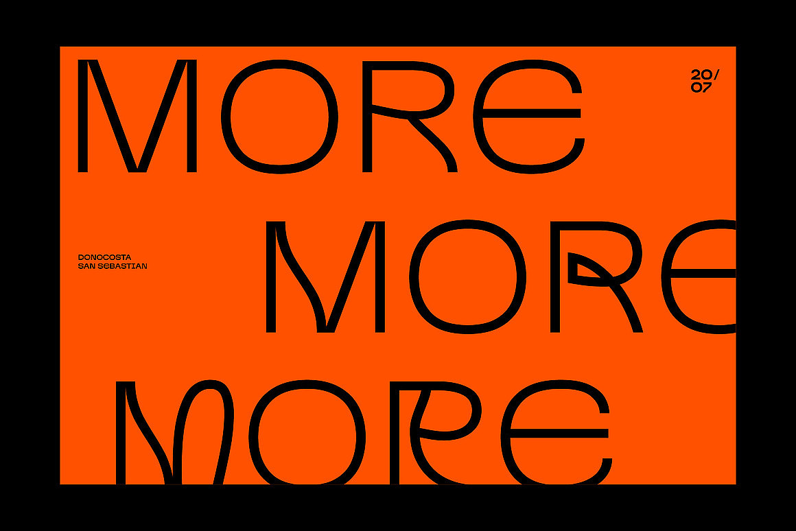 现代简约海报杂志画册标题排版无衬线英文字体家族